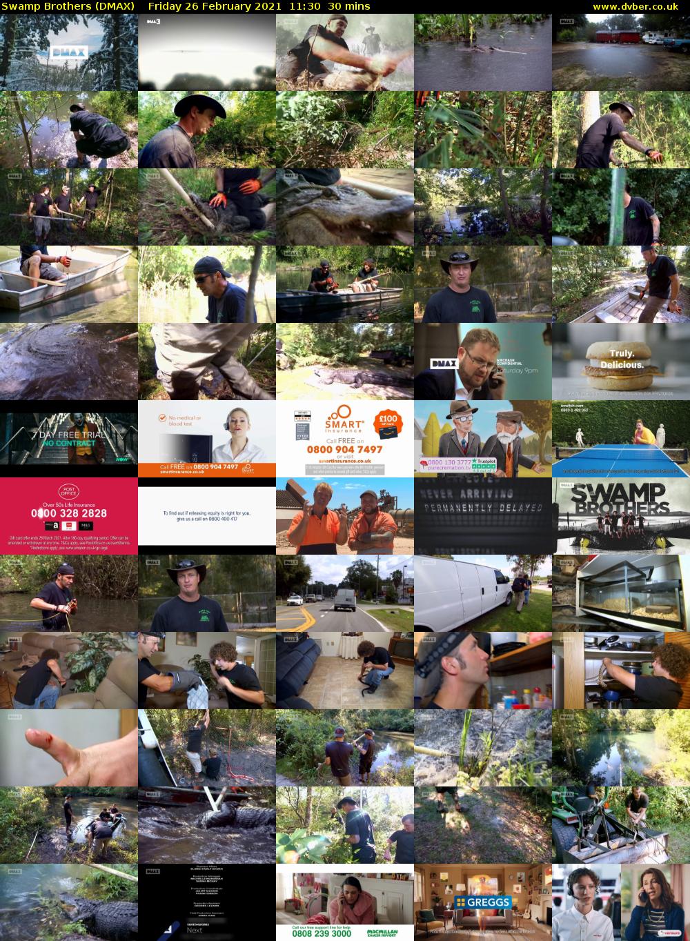 Swamp Brothers (DMAX) Friday 26 February 2021 11:30 - 12:00