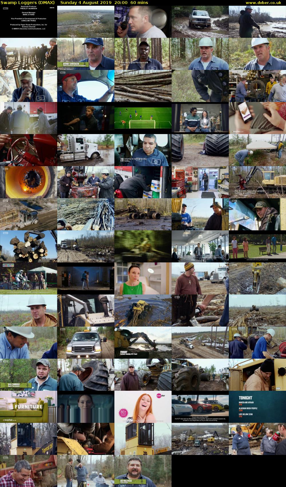 Swamp Loggers (DMAX) Sunday 4 August 2019 20:00 - 21:00