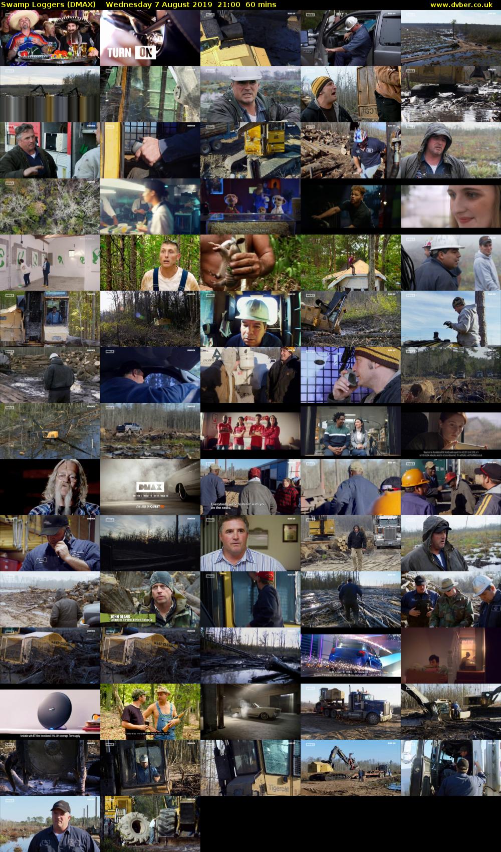 Swamp Loggers (DMAX) Wednesday 7 August 2019 21:00 - 22:00