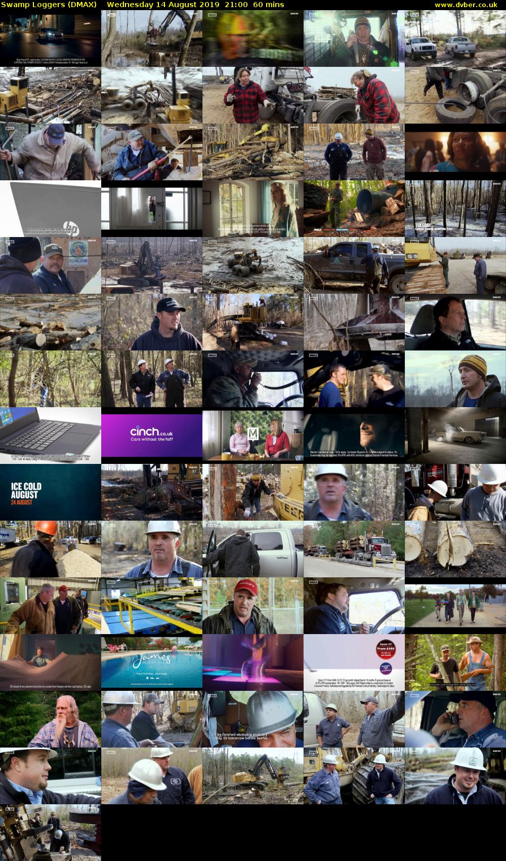 Swamp Loggers (DMAX) Wednesday 14 August 2019 21:00 - 22:00