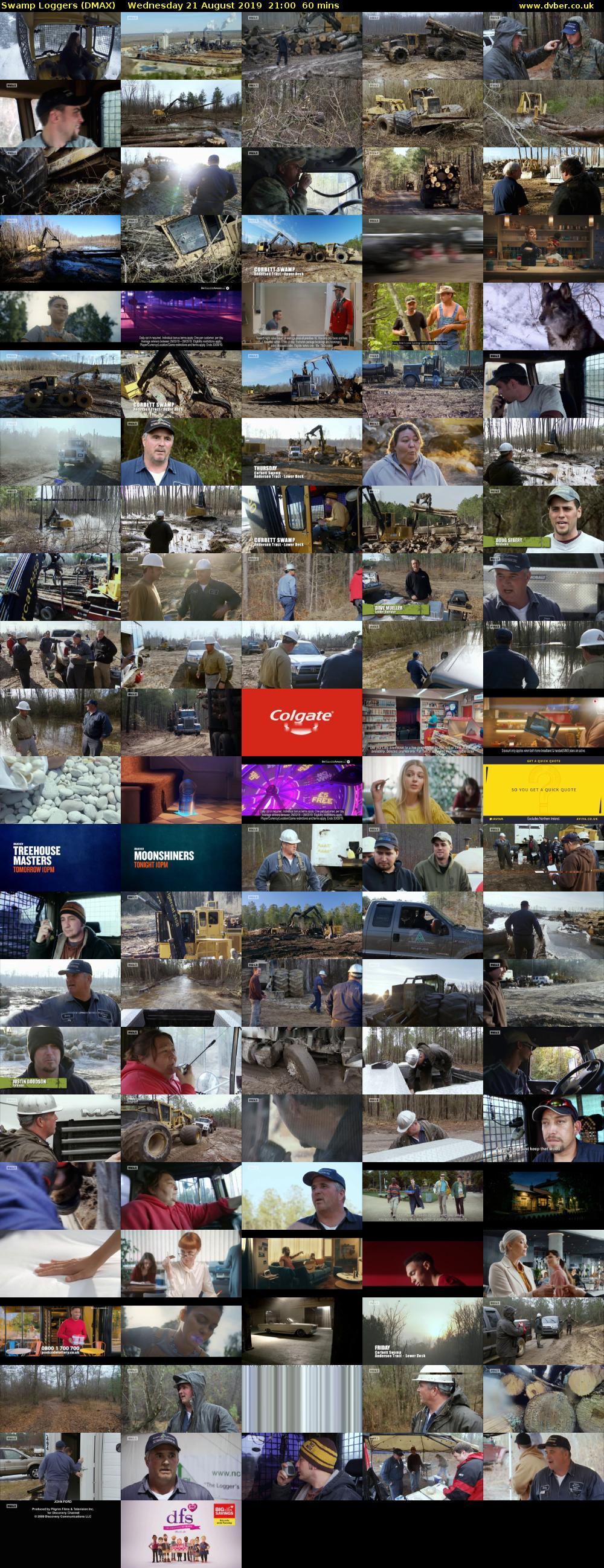 Swamp Loggers (DMAX) Wednesday 21 August 2019 21:00 - 22:00