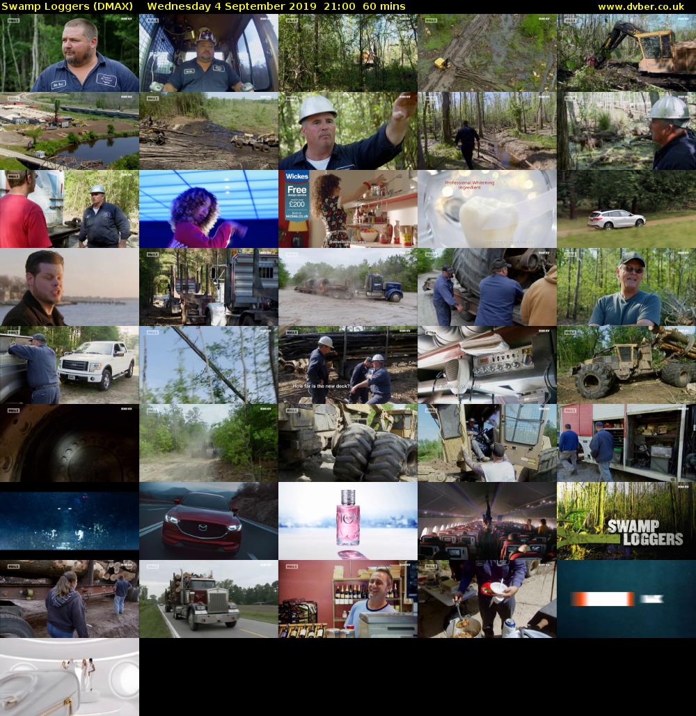 Swamp Loggers (DMAX) Wednesday 4 September 2019 21:00 - 22:00