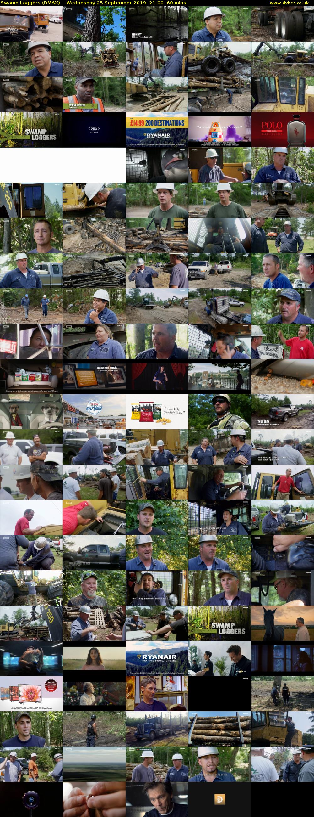 Swamp Loggers (DMAX) Wednesday 25 September 2019 21:00 - 22:00
