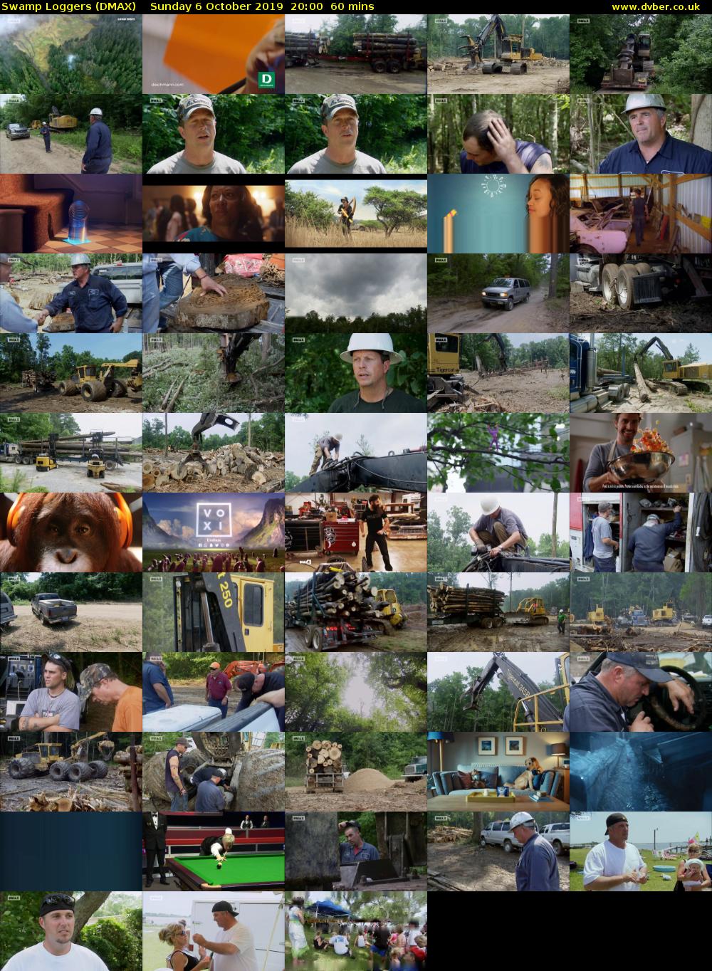 Swamp Loggers (DMAX) Sunday 6 October 2019 20:00 - 21:00
