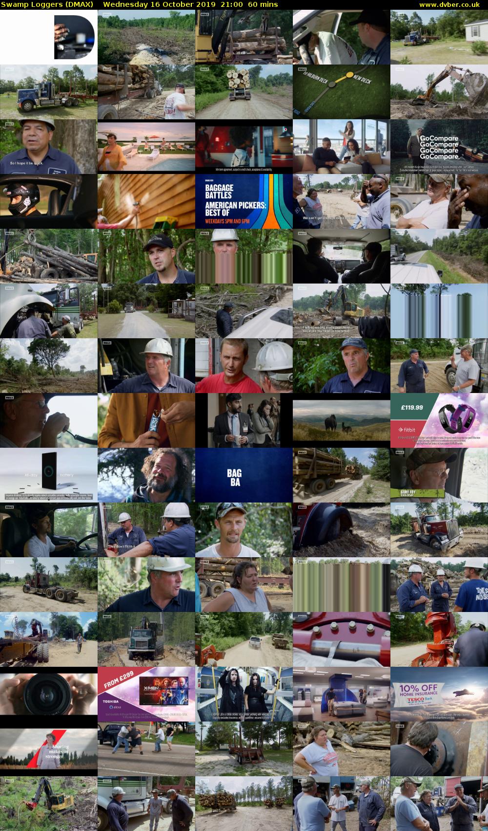 Swamp Loggers (DMAX) Wednesday 16 October 2019 21:00 - 22:00