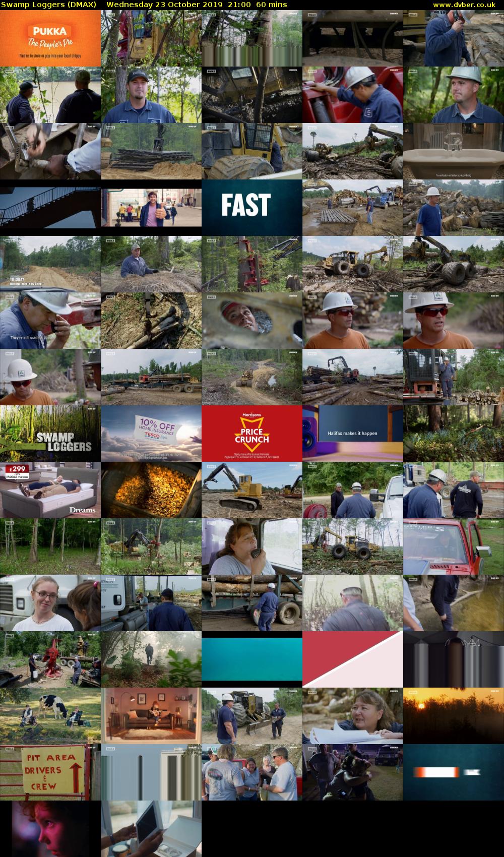 Swamp Loggers (DMAX) Wednesday 23 October 2019 21:00 - 22:00