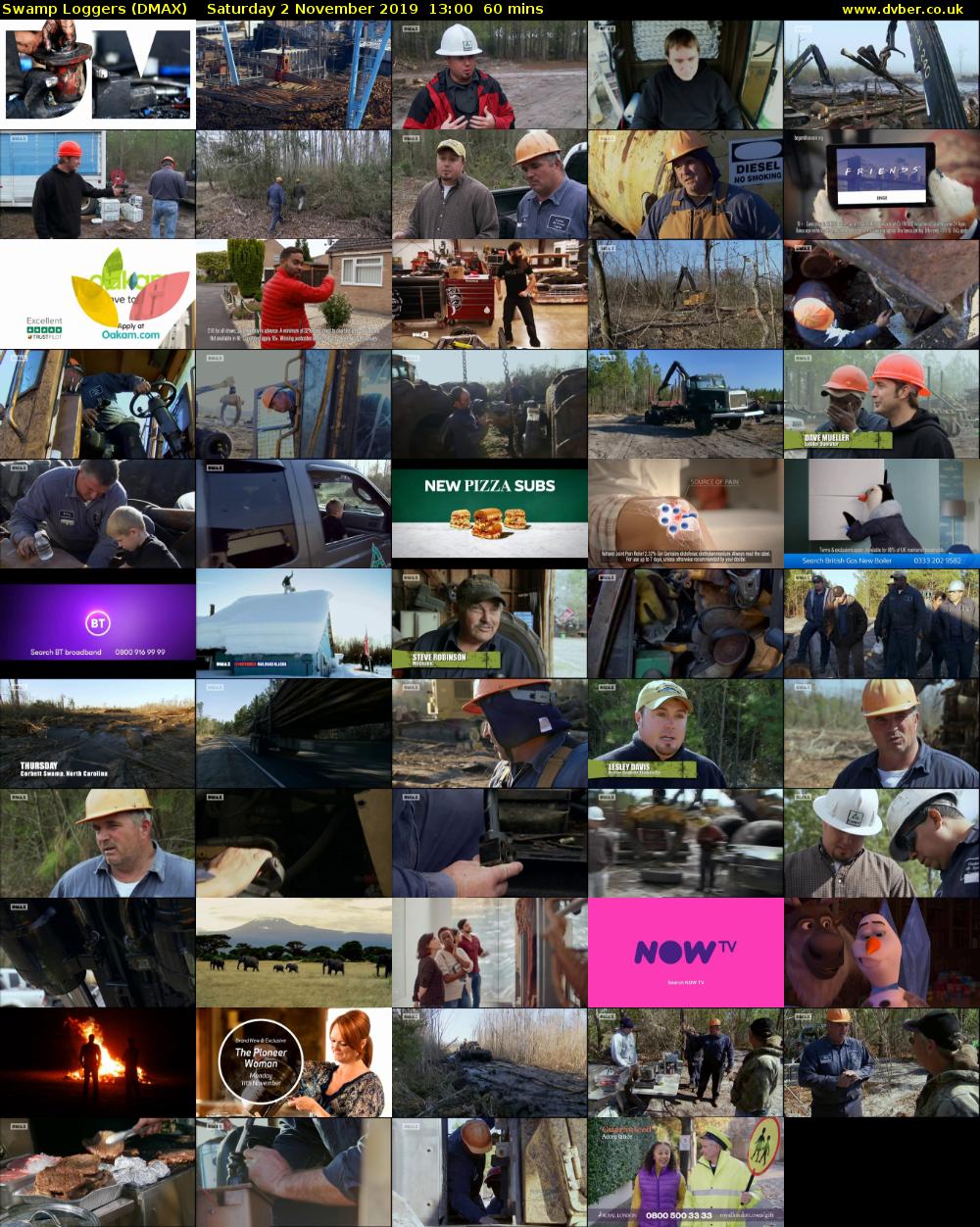 Swamp Loggers (DMAX) Saturday 2 November 2019 13:00 - 14:00