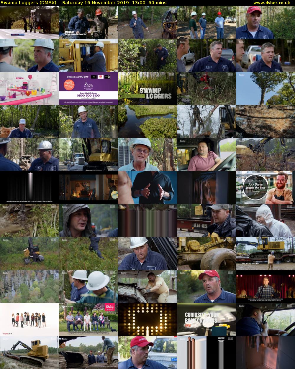 Swamp Loggers (DMAX) Saturday 16 November 2019 13:00 - 14:00