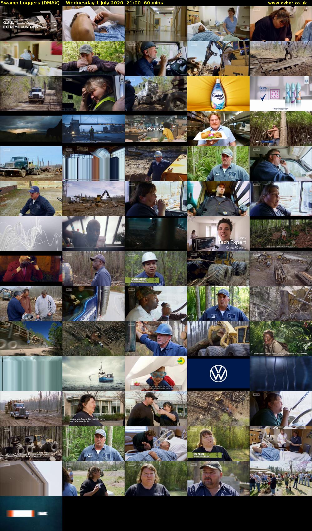 Swamp Loggers (DMAX) Wednesday 1 July 2020 21:00 - 22:00
