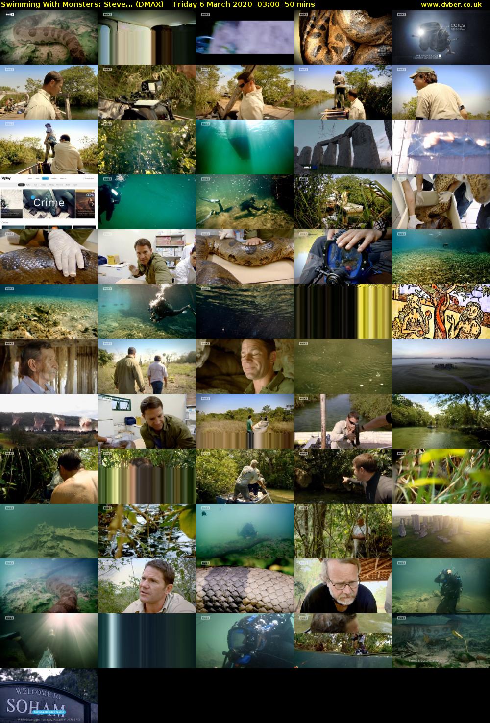 Swimming With Monsters: Steve... (DMAX) Friday 6 March 2020 03:00 - 03:50