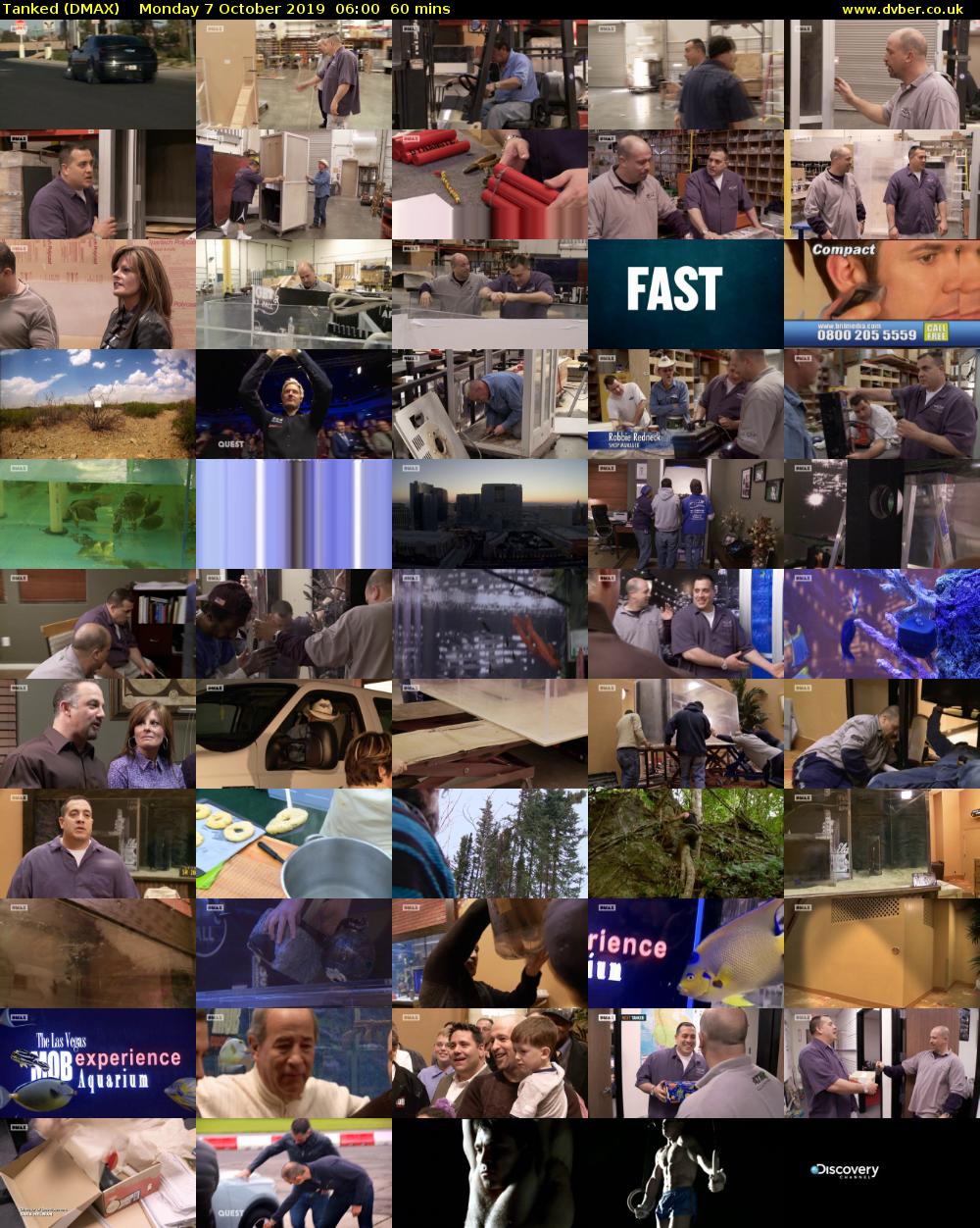 Tanked (DMAX) Monday 7 October 2019 06:00 - 07:00