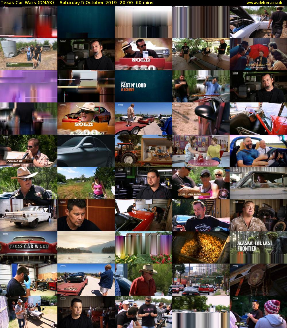 Texas Car Wars (DMAX) Saturday 5 October 2019 20:00 - 21:00