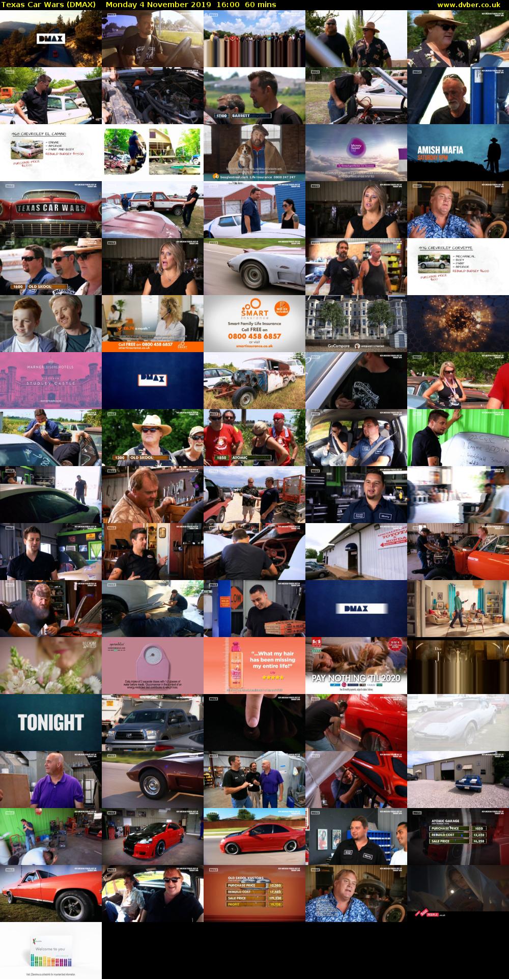 Texas Car Wars (DMAX) Monday 4 November 2019 16:00 - 17:00
