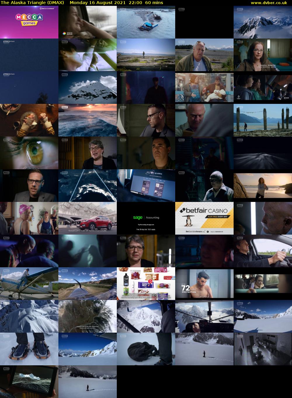 The Alaska Triangle (DMAX) Monday 16 August 2021 22:00 - 23:00