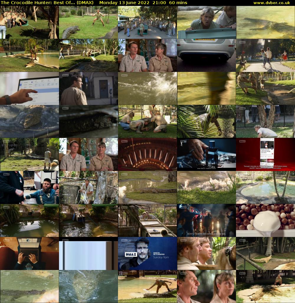 The Crocodile Hunter: Best Of... (DMAX) Monday 13 June 2022 21:00 - 22:00