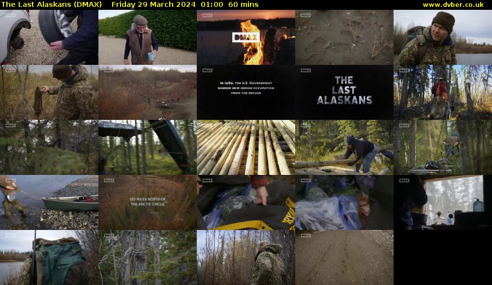 The Last Alaskans (DMAX) Friday 29 March 2024 01:00 - 02:00