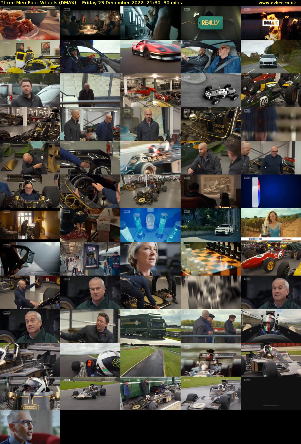 Three Men Four Wheels (DMAX) Friday 23 December 2022 21:30 - 22:00