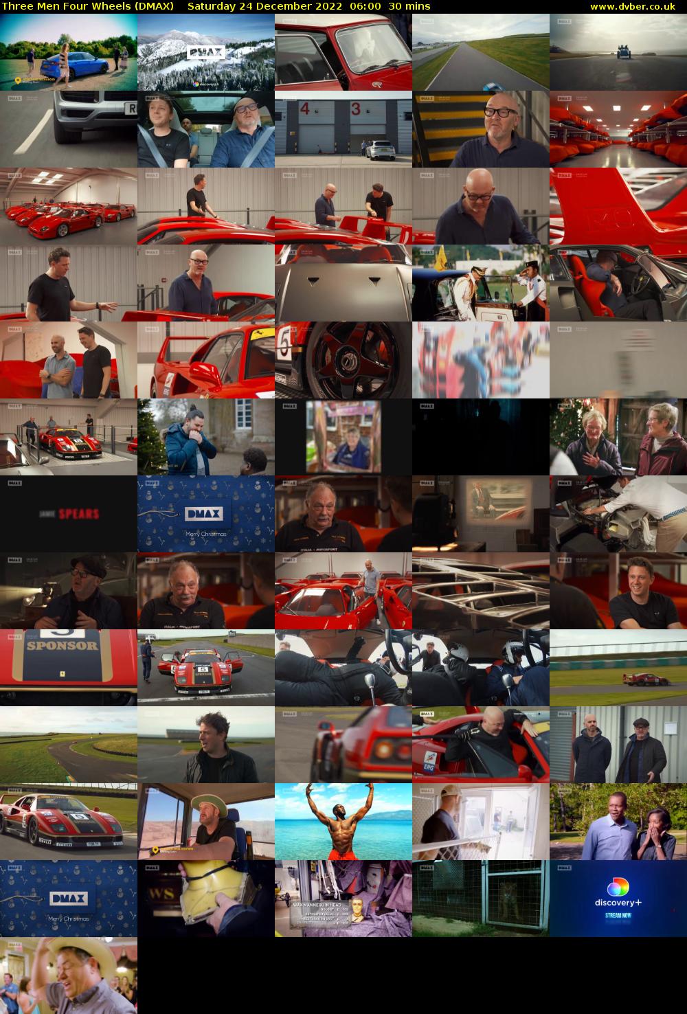 Three Men Four Wheels (DMAX) Saturday 24 December 2022 06:00 - 06:30