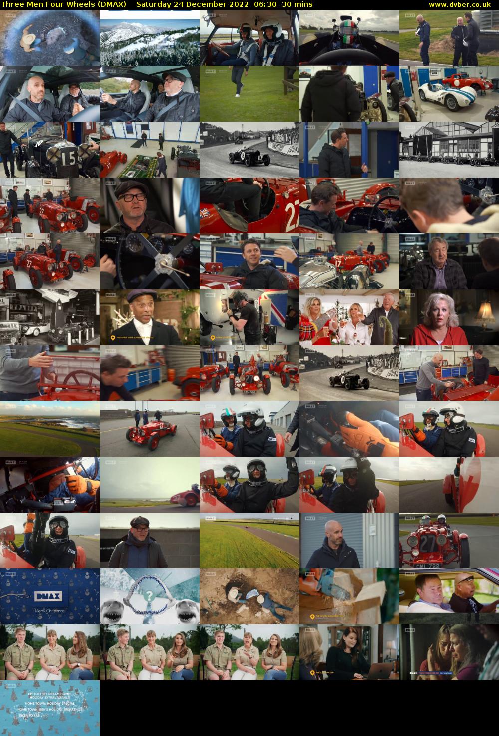 Three Men Four Wheels (DMAX) Saturday 24 December 2022 06:30 - 07:00