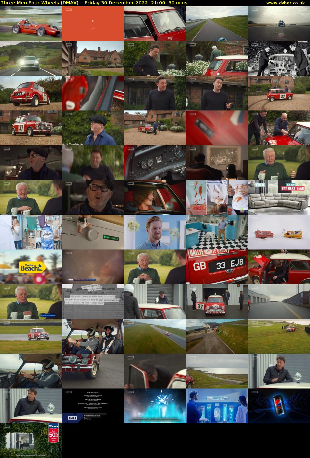 Three Men Four Wheels (DMAX) Friday 30 December 2022 21:00 - 21:30