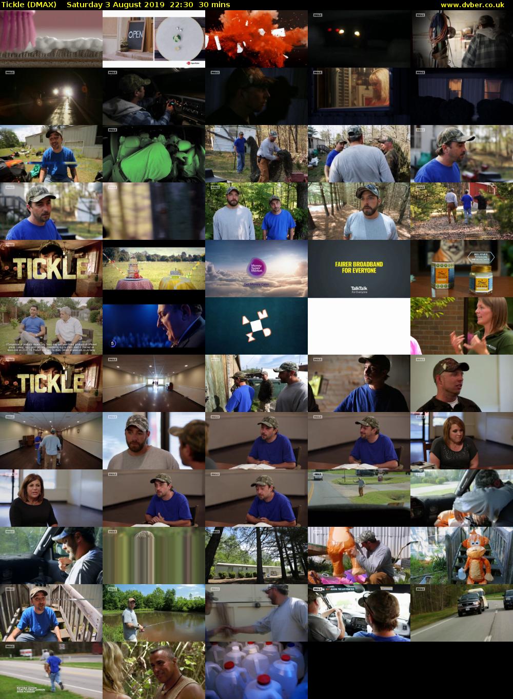 Tickle (DMAX) Saturday 3 August 2019 22:30 - 23:00