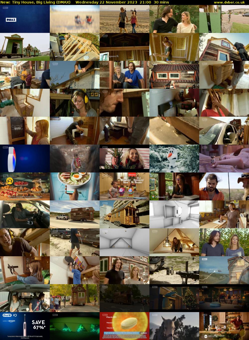 Tiny House, Big Living (DMAX) Wednesday 22 November 2023 21:00 - 21:30
