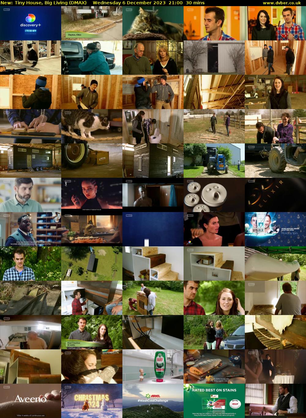 Tiny House, Big Living (DMAX) Wednesday 6 December 2023 21:00 - 21:30