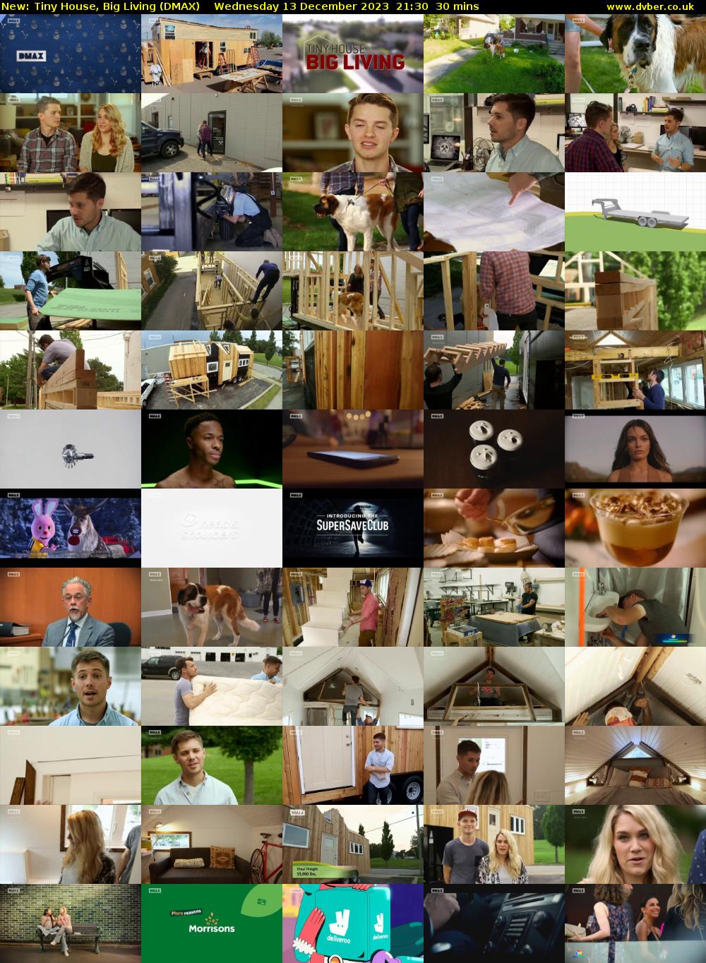 Tiny House, Big Living (DMAX) Wednesday 13 December 2023 21:30 - 22:00