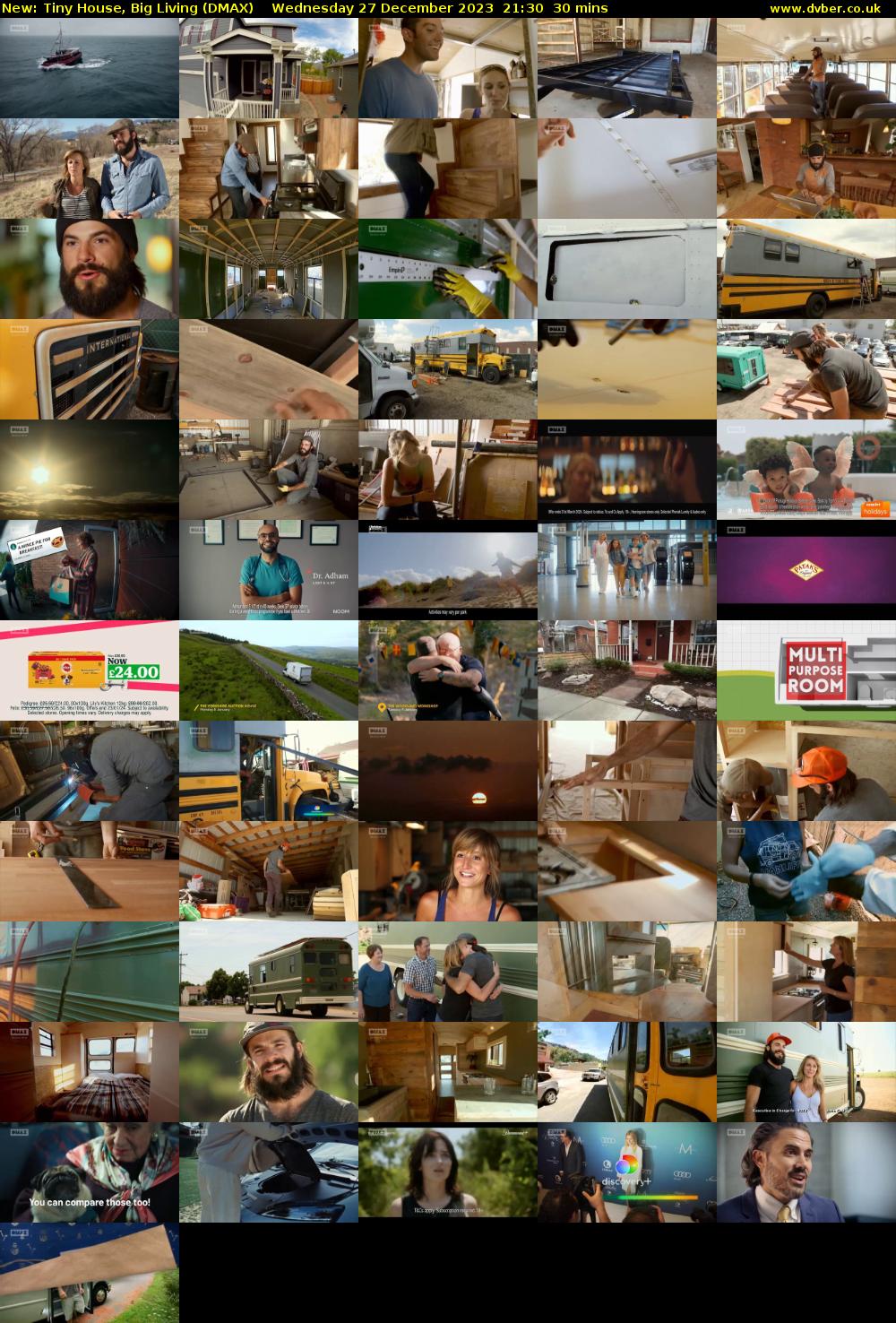 Tiny House, Big Living (DMAX) Wednesday 27 December 2023 21:30 - 22:00