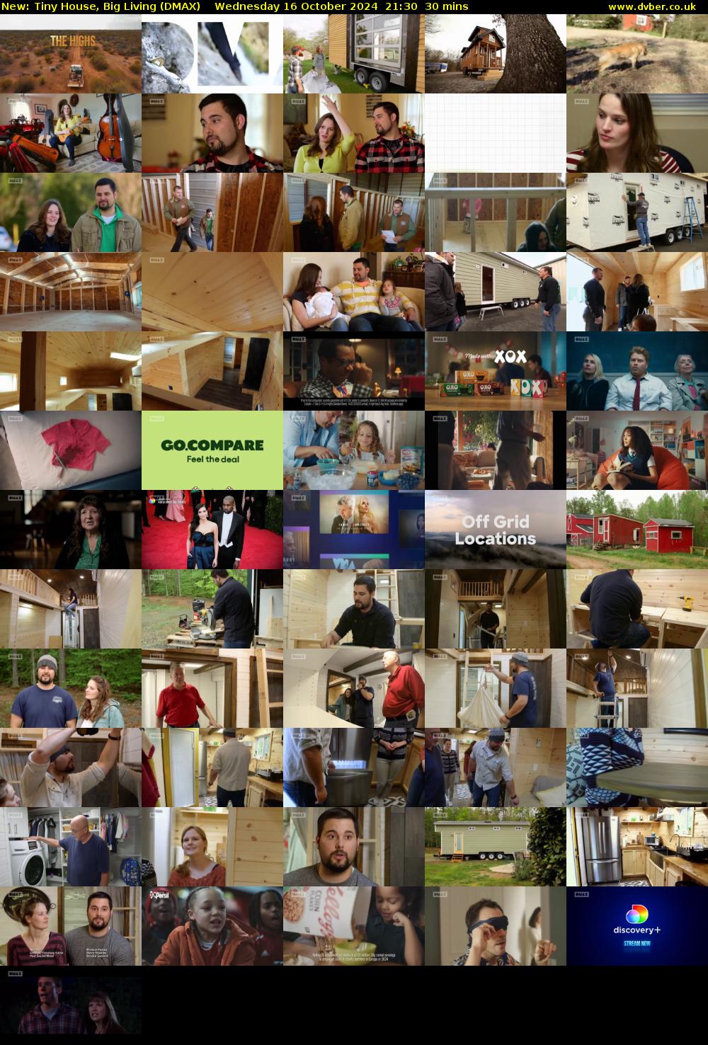 Tiny House, Big Living (DMAX) Wednesday 16 October 2024 21:30 - 22:00
