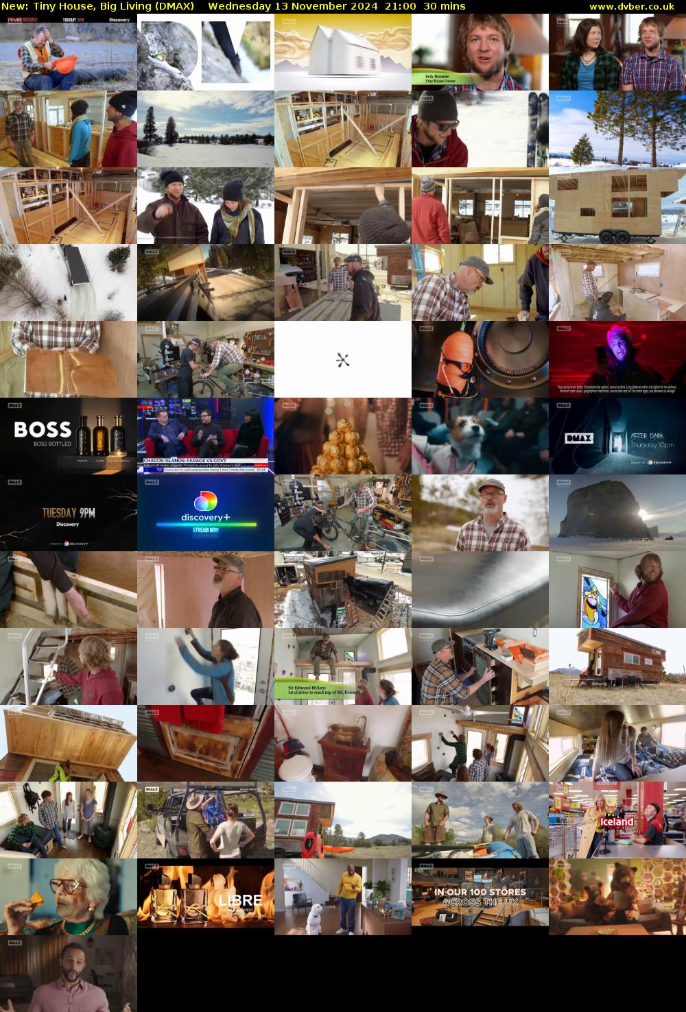 Tiny House, Big Living (DMAX) Wednesday 13 November 2024 21:00 - 21:30