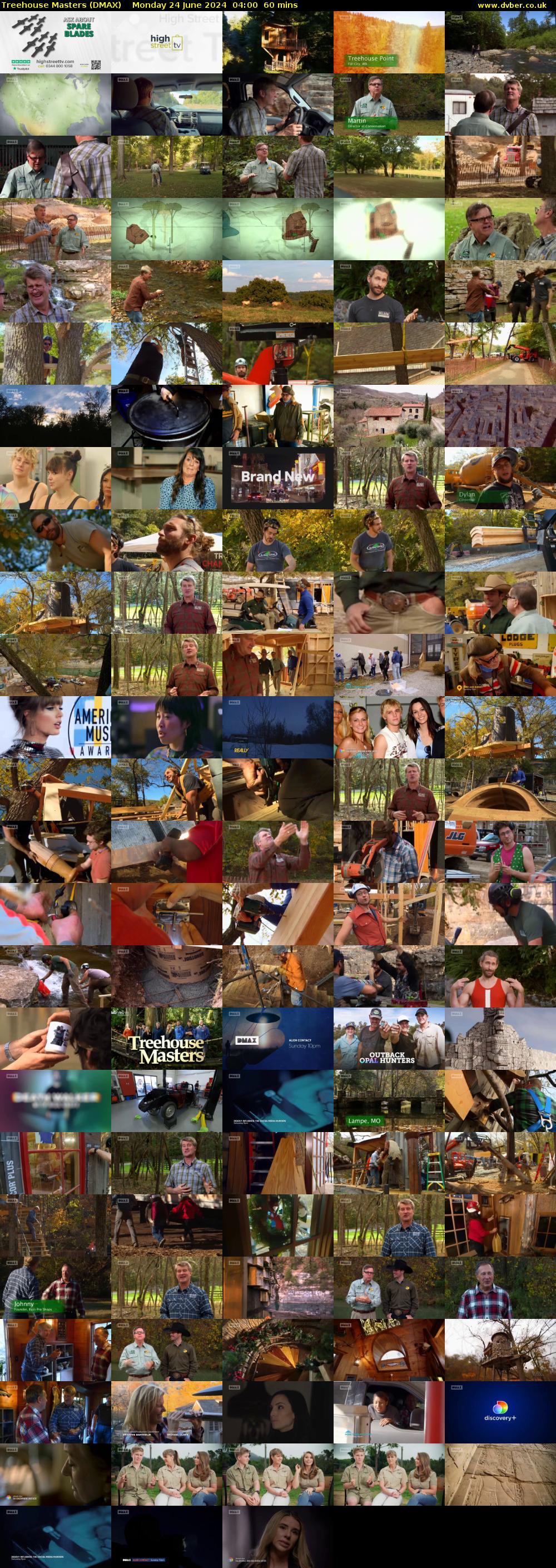 Treehouse Masters (DMAX) Monday 24 June 2024 04:00 - 05:00