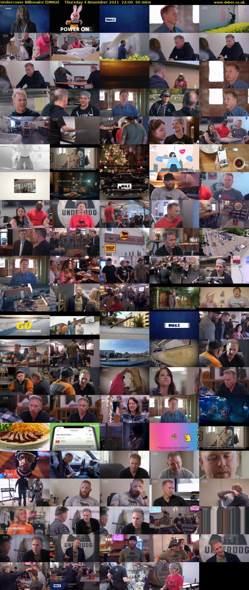 Undercover Billionaire (DMAX) Thursday 4 November 2021 22:00 - 23:00