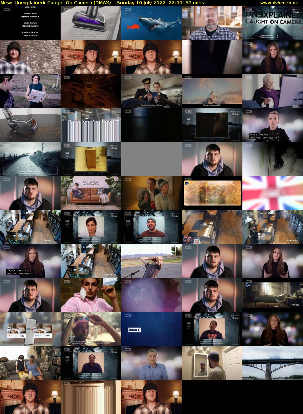 Unexplained: Caught On Camera (DMAX) Sunday 10 July 2022 22:00 - 23:00