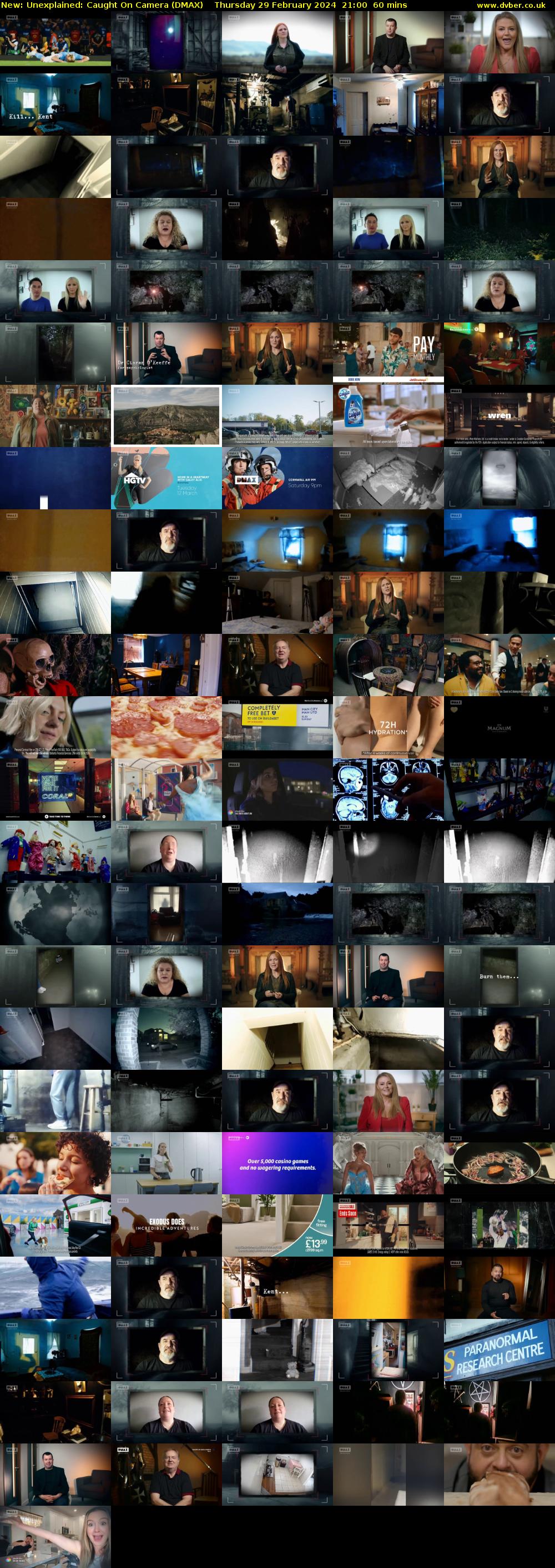 Unexplained: Caught On Camera (DMAX) Thursday 29 February 2024 21:00 - 22:00