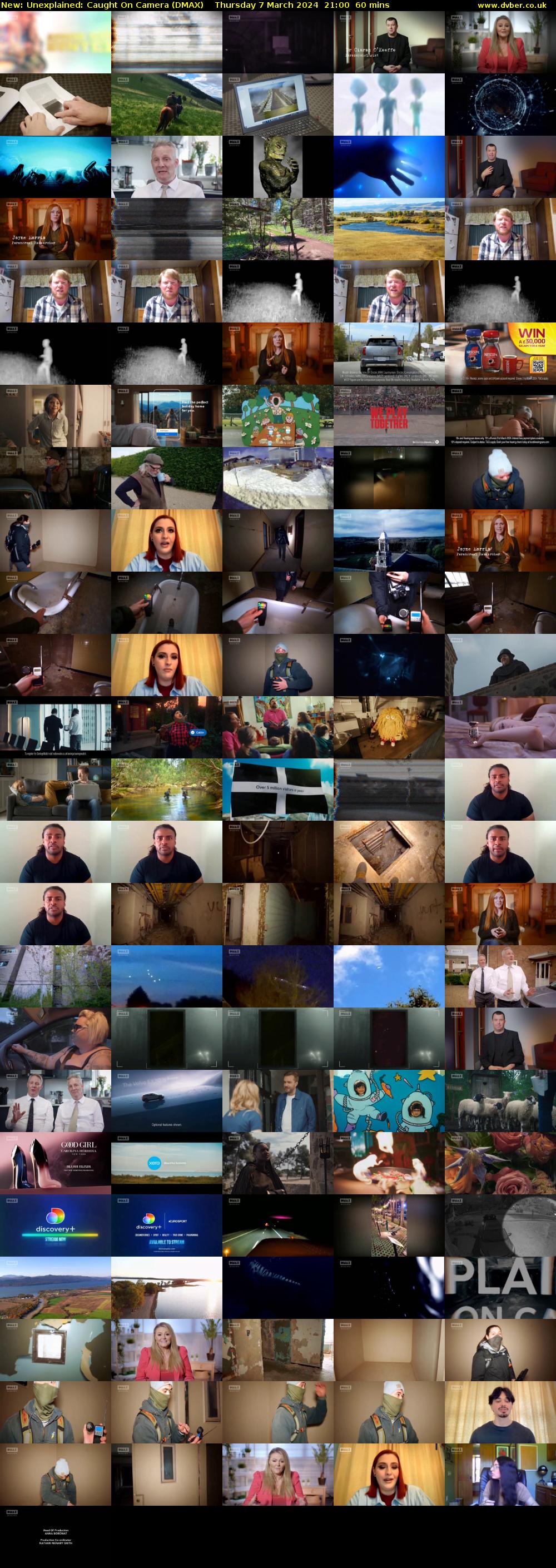 Unexplained: Caught On Camera (DMAX) Thursday 7 March 2024 21:00 - 22:00