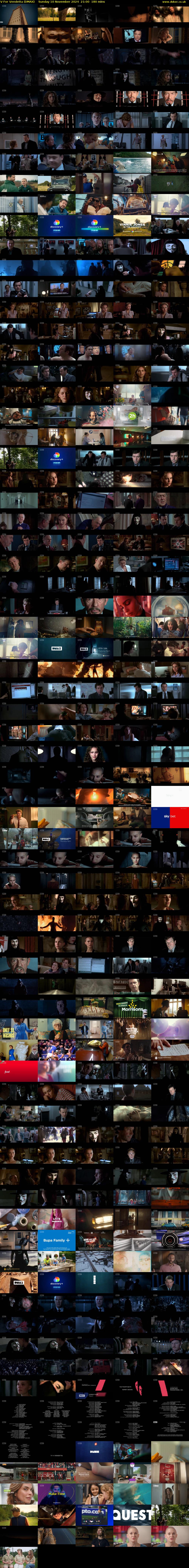 V For Vendetta (DMAX) Sunday 10 November 2024 21:00 - 00:00