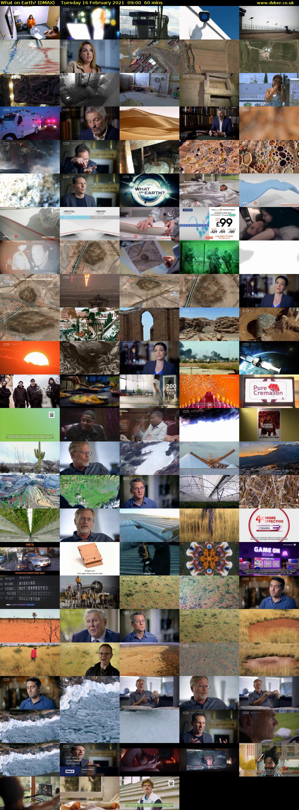 What on Earth? (DMAX) Tuesday 16 February 2021 09:00 - 10:00