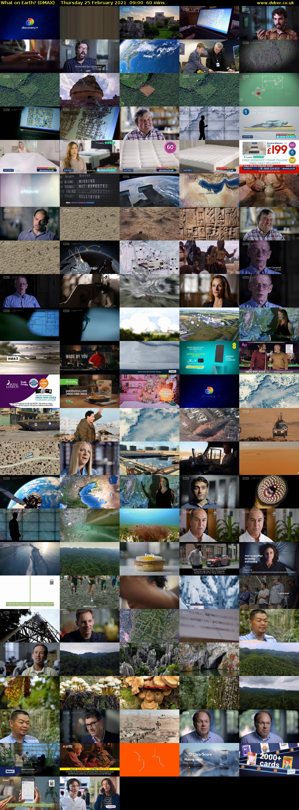 What on Earth? (DMAX) Thursday 25 February 2021 09:00 - 10:00