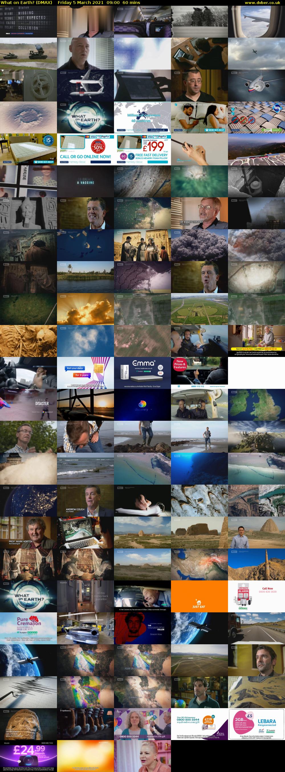What on Earth? (DMAX) Friday 5 March 2021 09:00 - 10:00