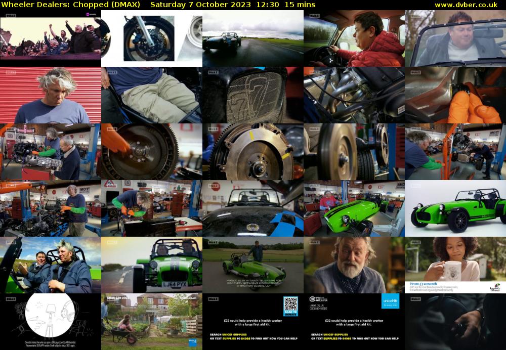 Wheeler Dealers: Chopped (DMAX) Saturday 7 October 2023 12:30 - 12:45