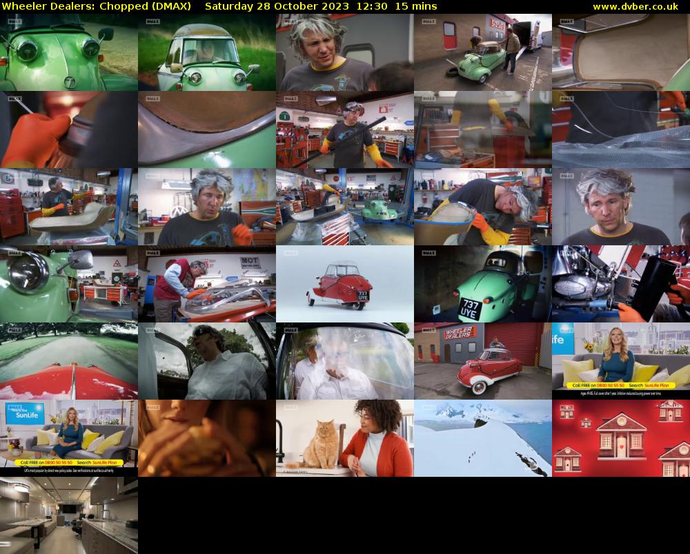 Wheeler Dealers: Chopped (DMAX) Saturday 28 October 2023 12:30 - 12:45