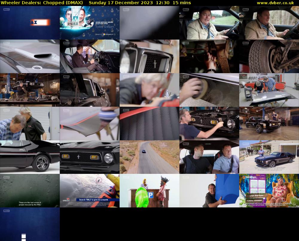 Wheeler Dealers: Chopped (DMAX) Sunday 17 December 2023 12:30 - 12:45