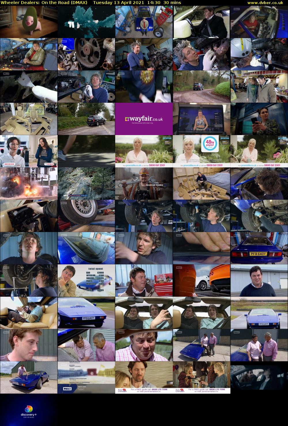 Wheeler Dealers: On the Road (DMAX) Tuesday 13 April 2021 14:30 - 15:00
