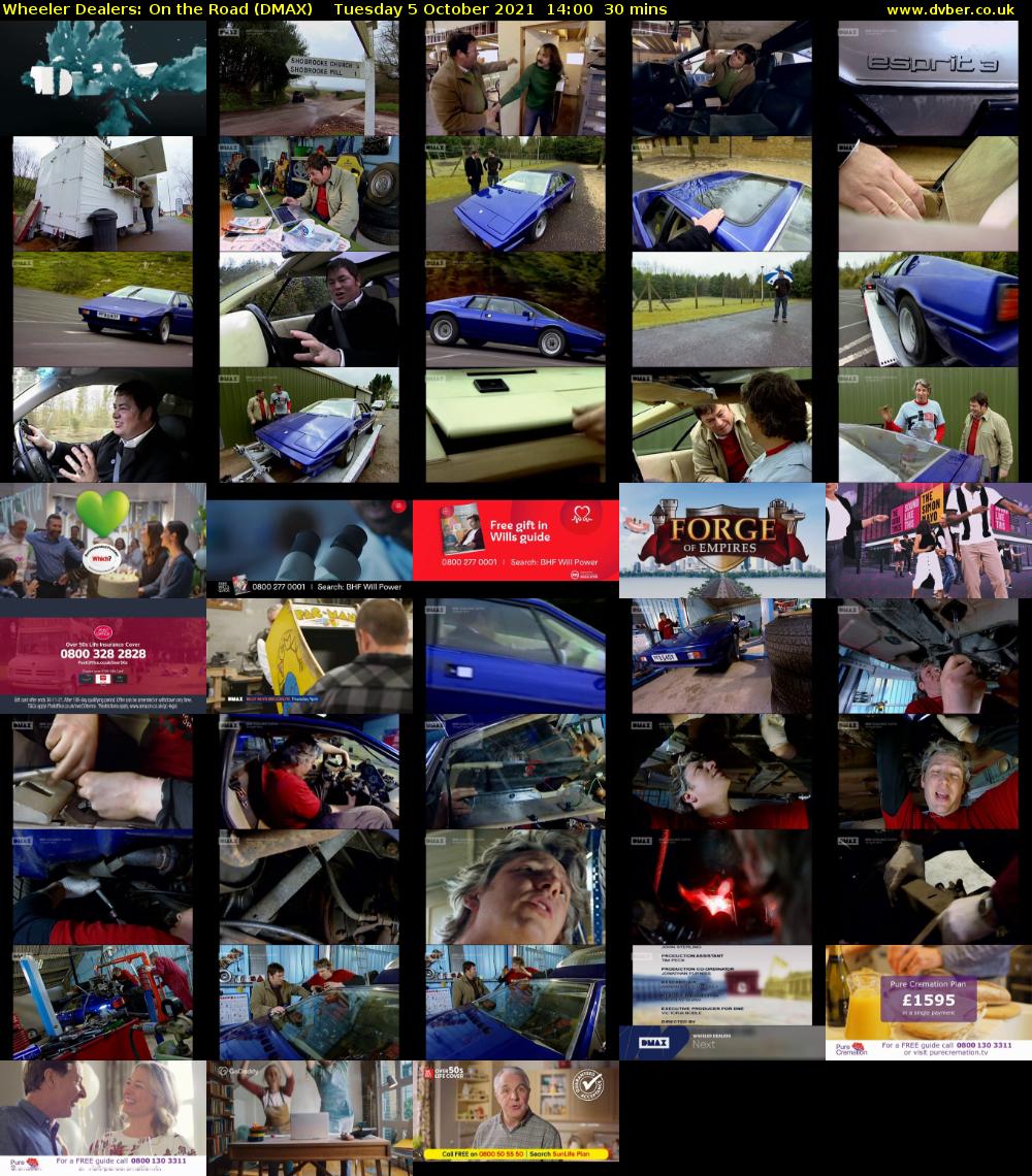 Wheeler Dealers: On the Road (DMAX) Tuesday 5 October 2021 14:00 - 14:30