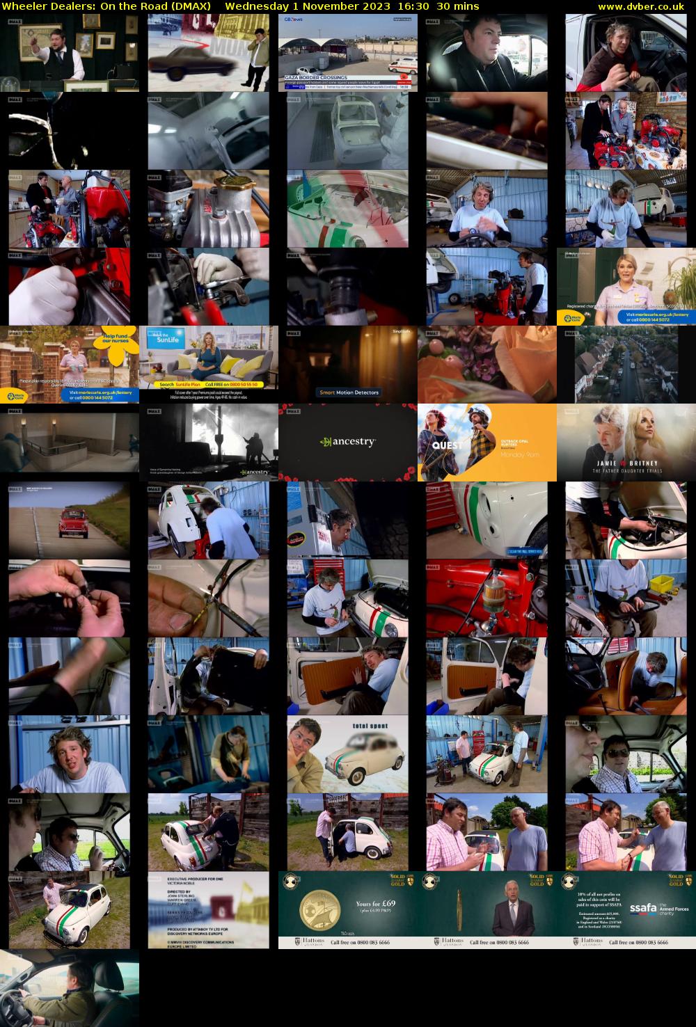 Wheeler Dealers: On the Road (DMAX) Wednesday 1 November 2023 16:30 - 17:00