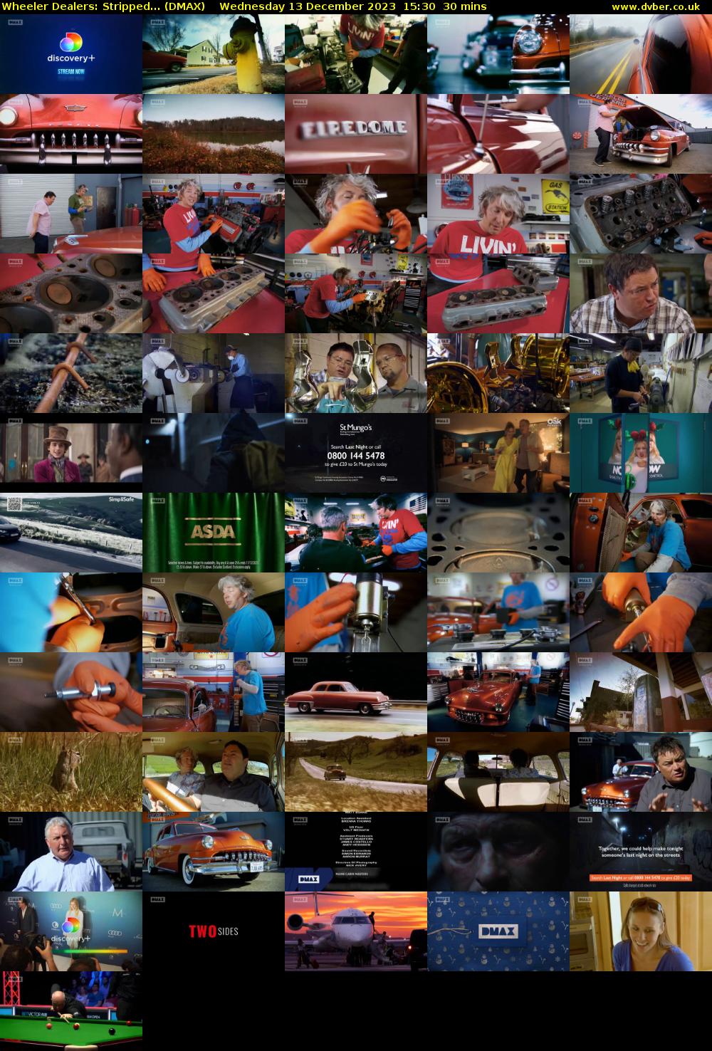 Wheeler Dealers: Stripped... (DMAX) Wednesday 13 December 2023 15:30 - 16:00