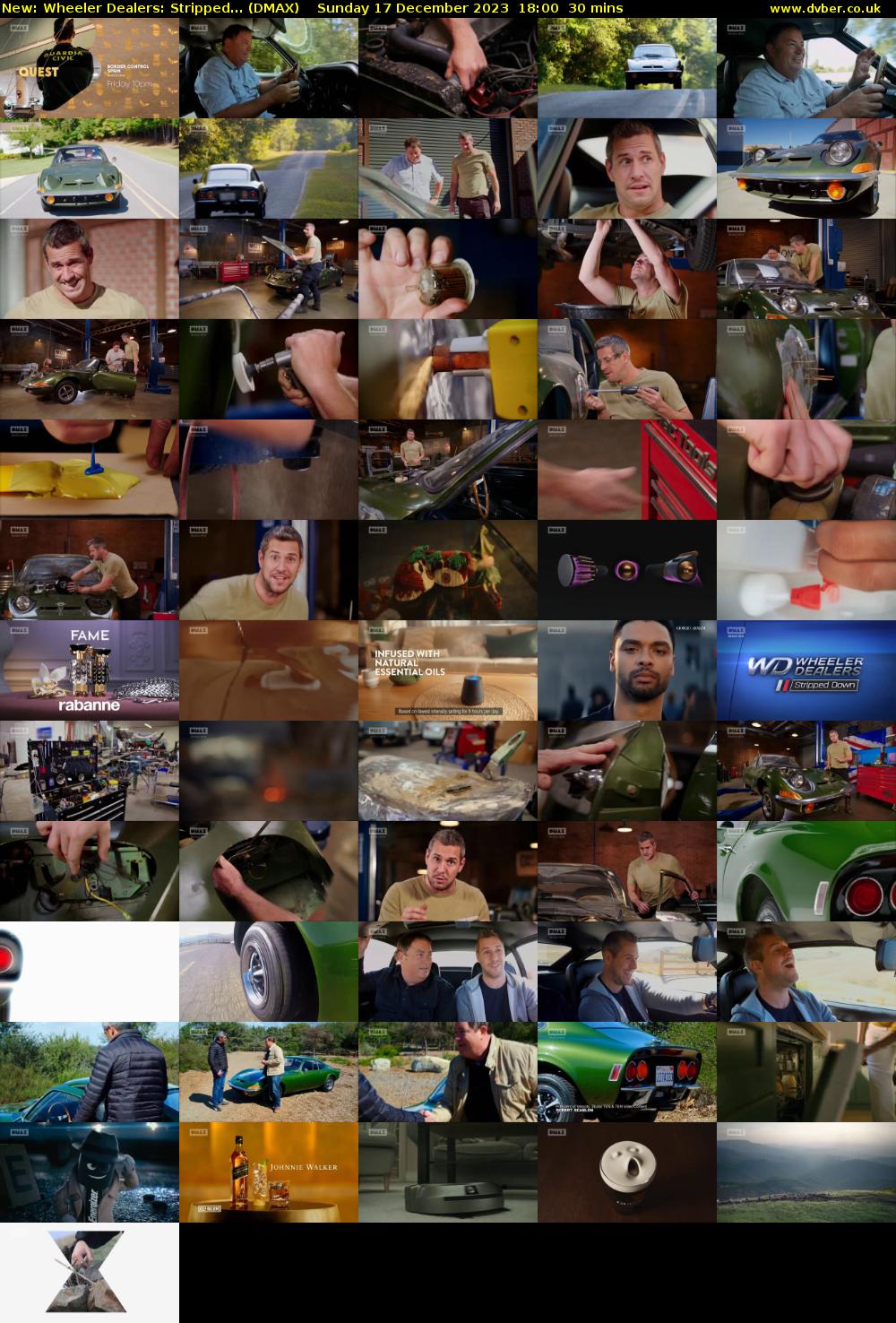 Wheeler Dealers: Stripped... (DMAX) Sunday 17 December 2023 18:00 - 18:30