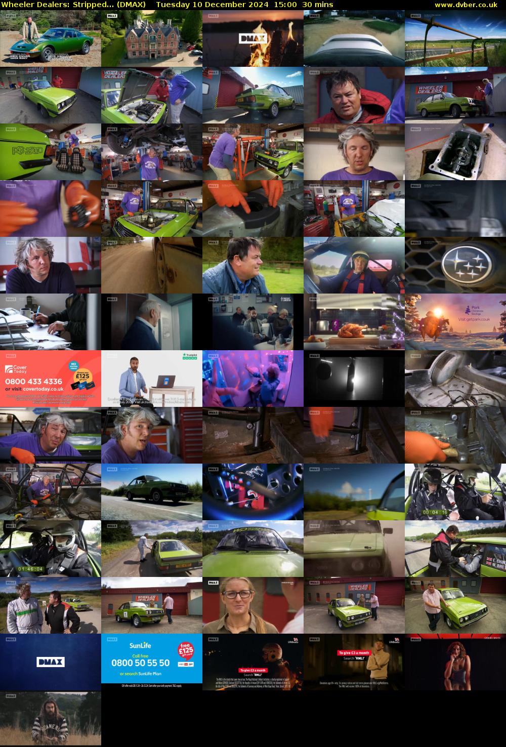 Wheeler Dealers: Stripped... (DMAX) Tuesday 10 December 2024 15:00 - 15:30