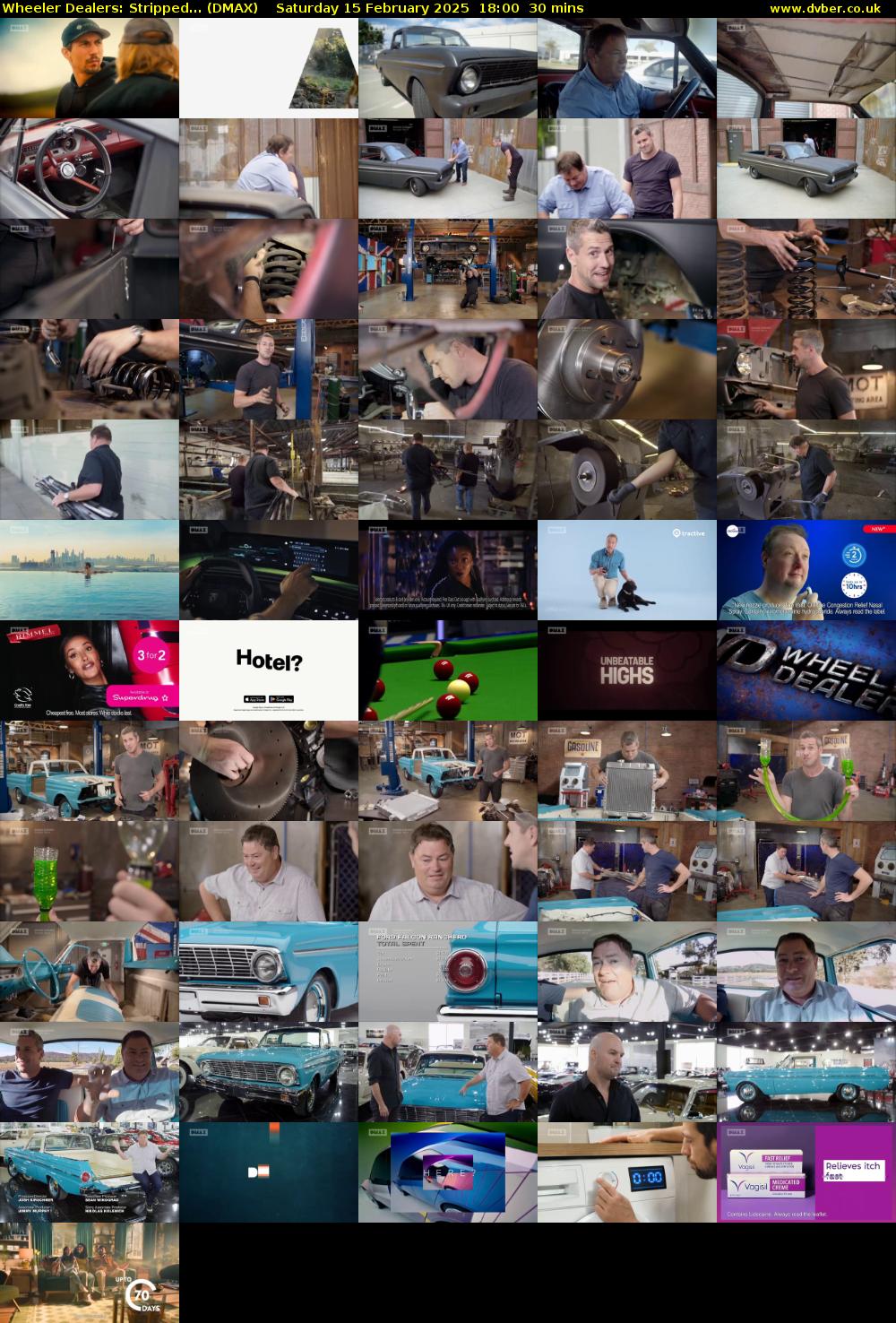 Wheeler Dealers: Stripped... (DMAX) Saturday 15 February 2025 18:00 - 18:30